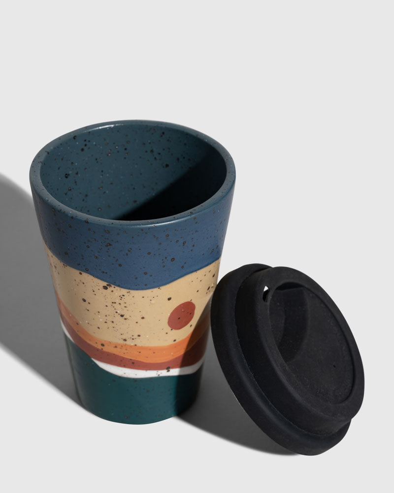 12 oz. Ceramic Travel Coffee Mug