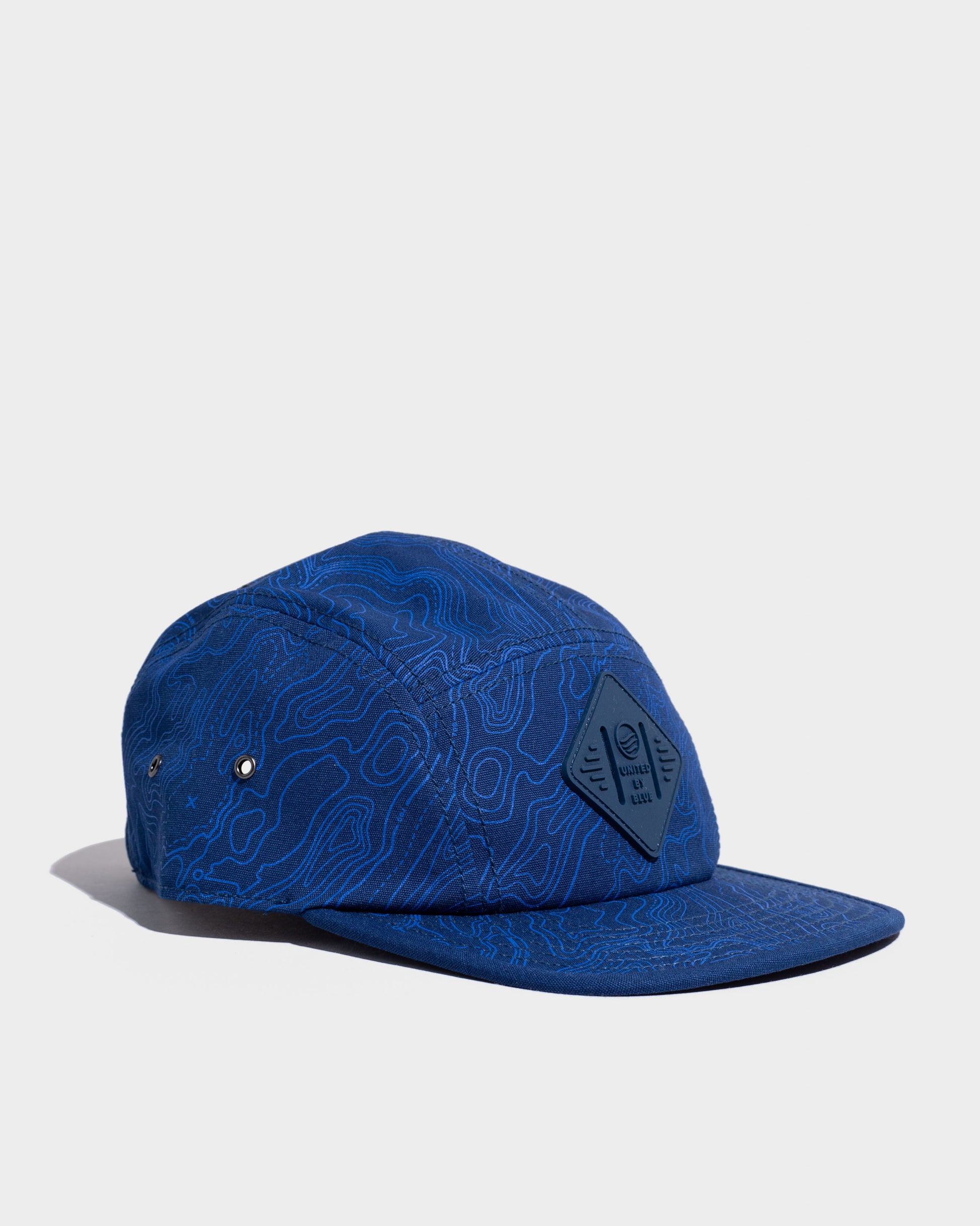 Unstructured 5 Panel Hat- Blue – OLA CANVAS