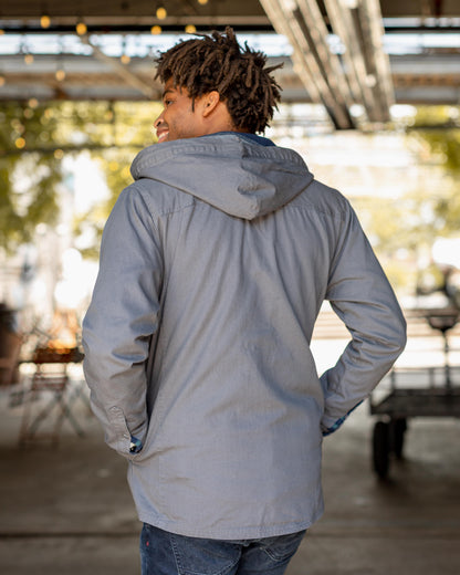 Flannel-Lined Hooded Chore Coat