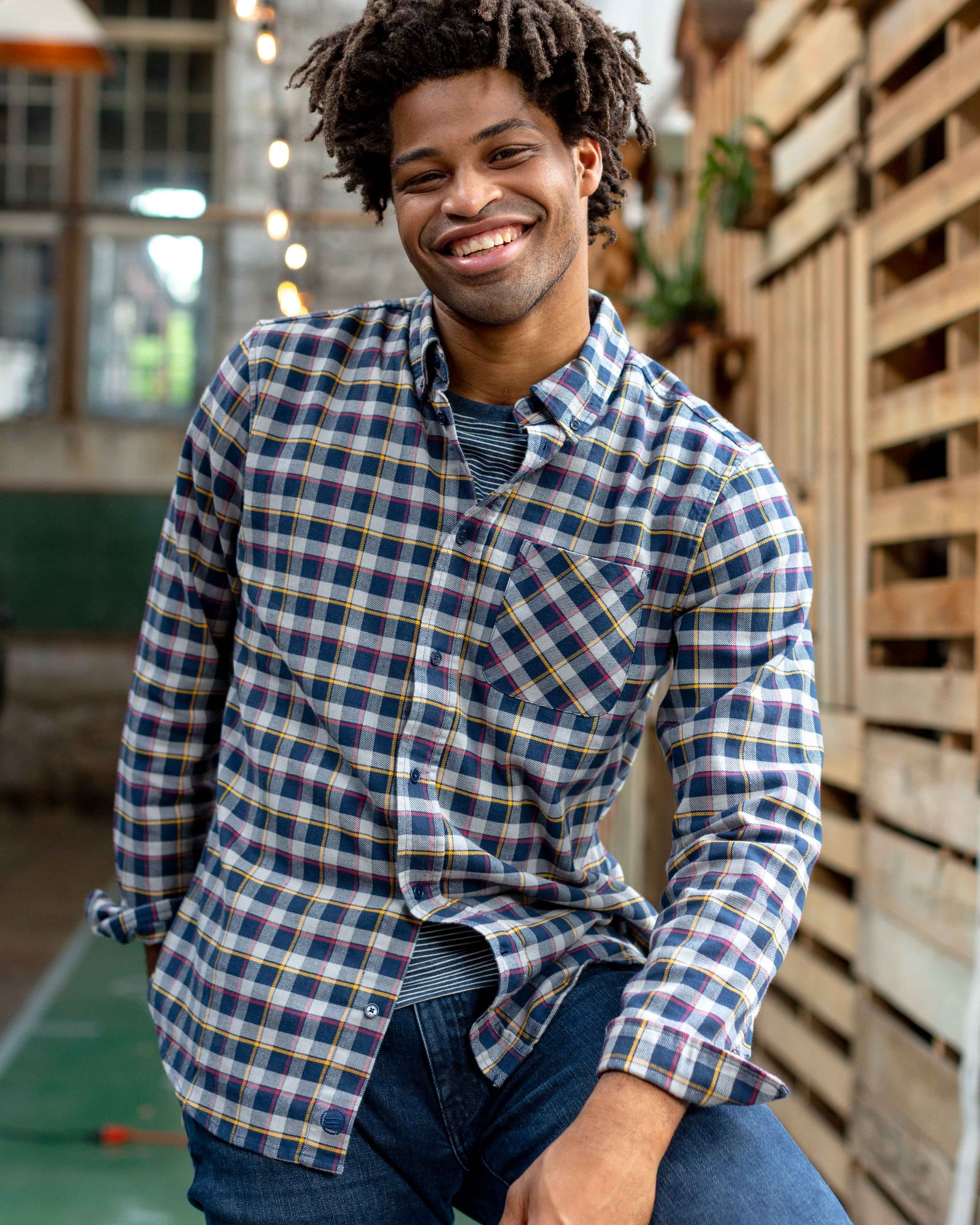 plaid dress shirt Ash & Erie Greenstone Plaid Button-Down Shirt for Short Men Greenstone Plaid / L / Slim
