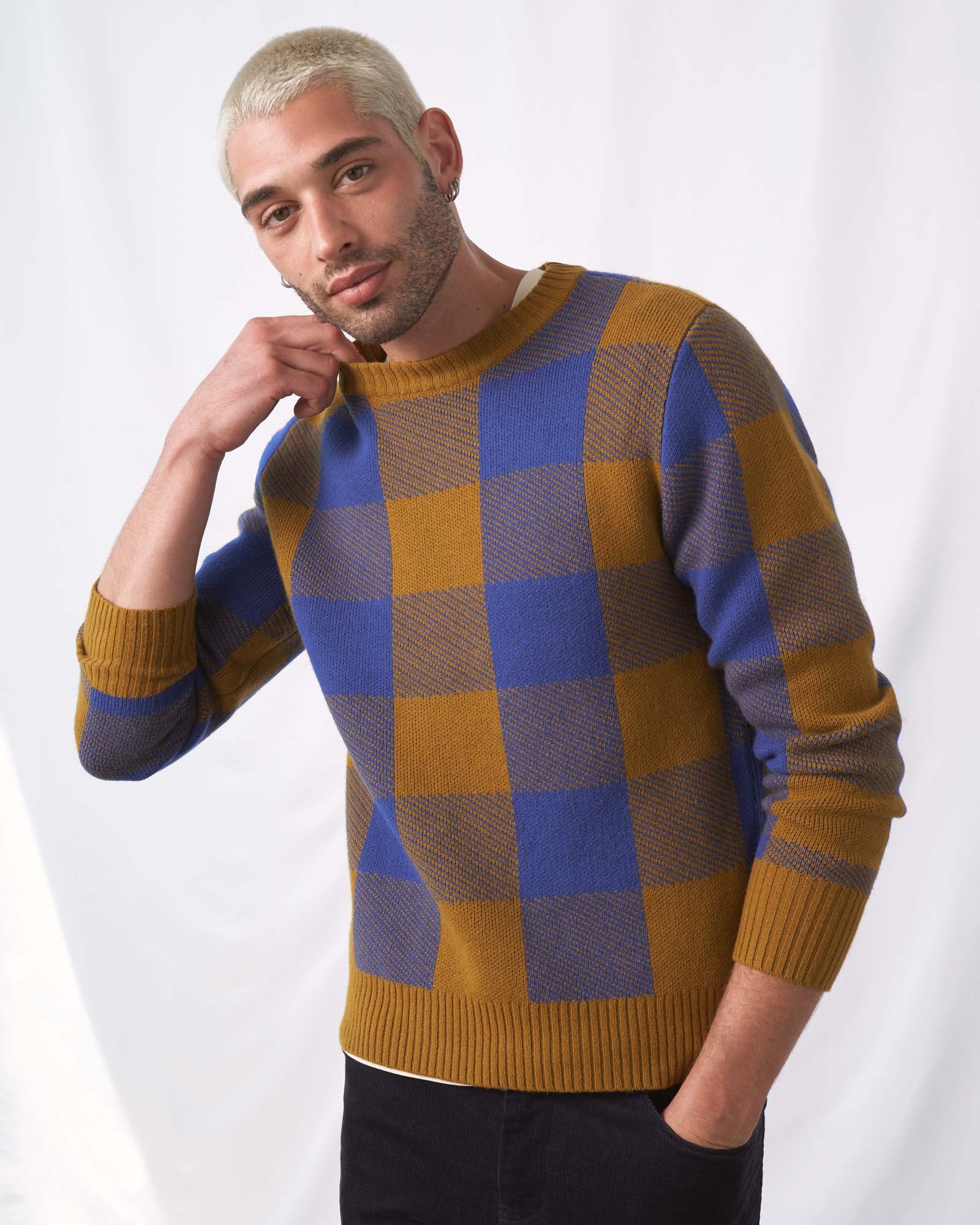 Men's buffalo hot sale plaid sweater