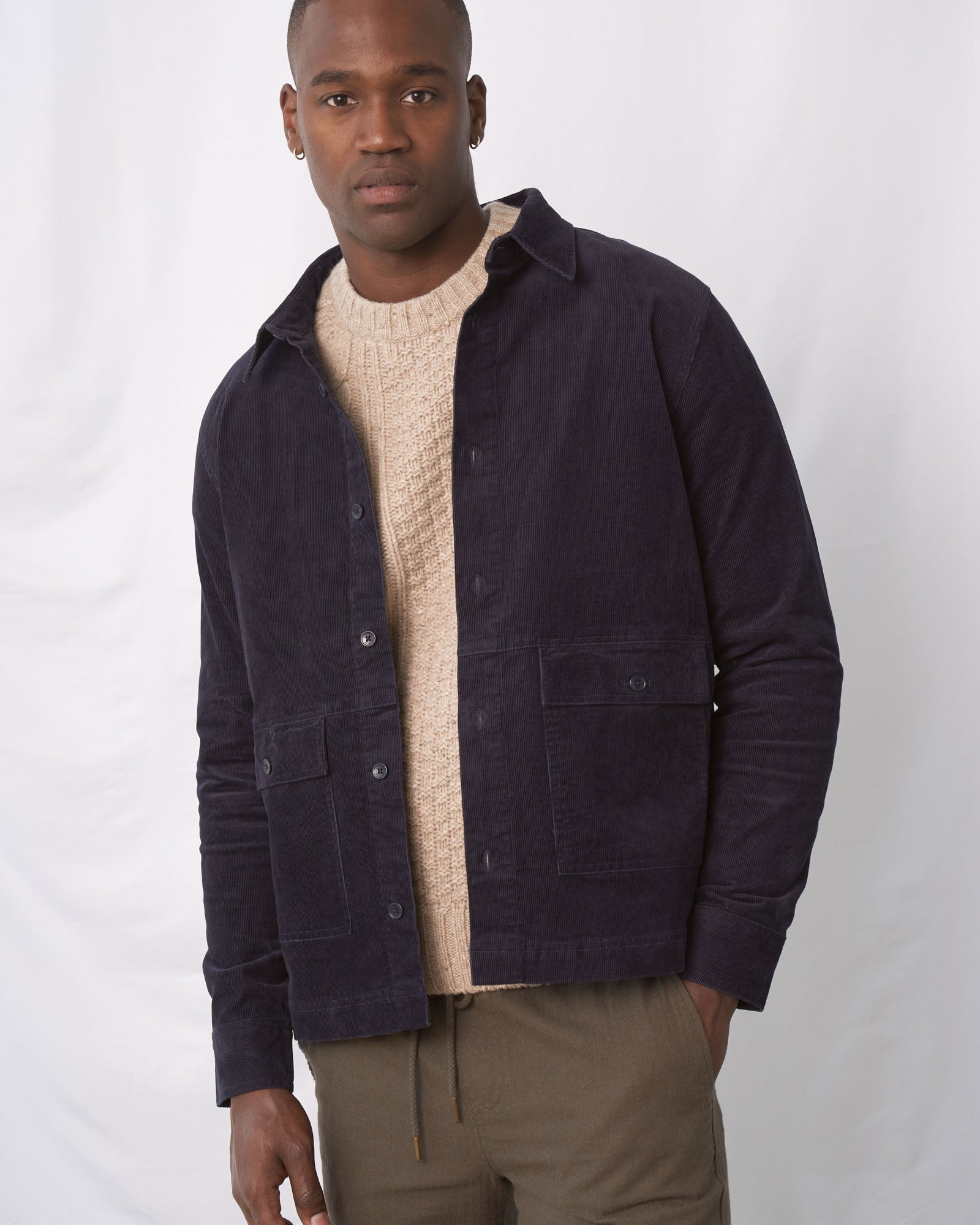 Mens blue corduroy jacket shop