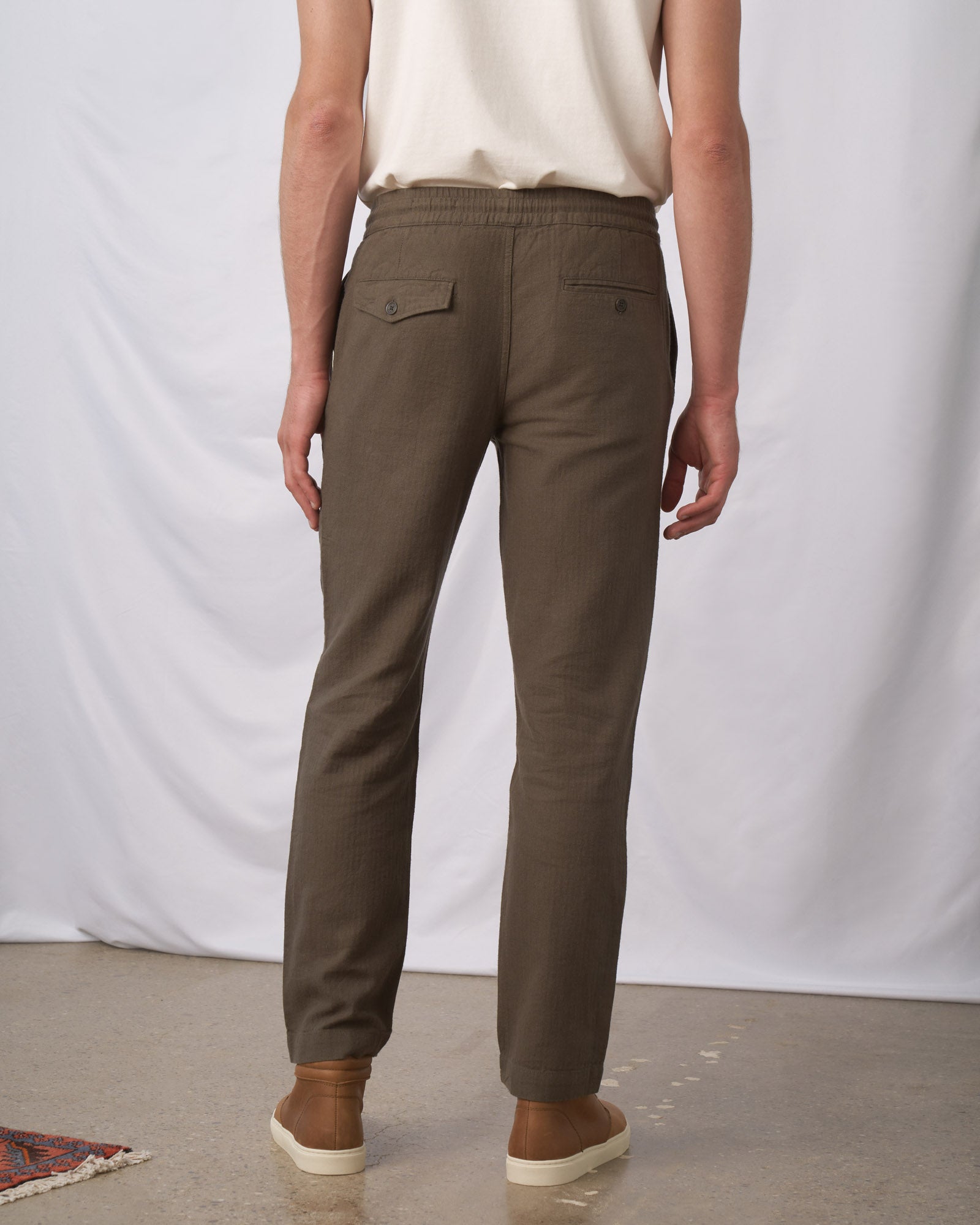 SoftHemp™ Herringbone Pull-On Chino