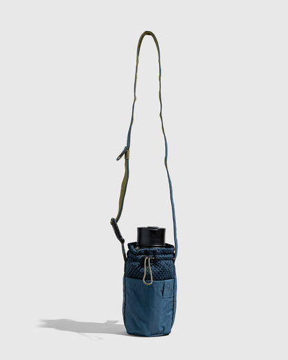 Water Bottle and Smartphone Sling – Blue Floral – Sprigs