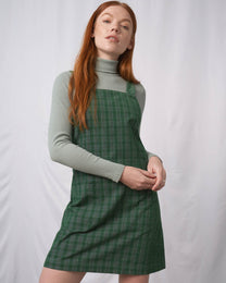 Sleeveless Organic Knit Pinafore Dress