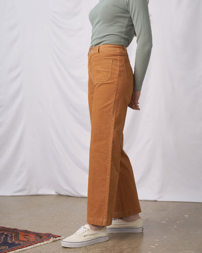 Never Lost Wide Leg Corduroy Pants by For Good