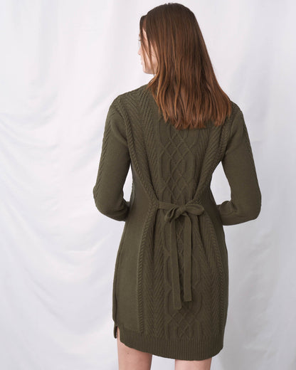 Recycled Tie Back Sweater Dress United By Blue Recycled Tie Back Sweater Dress United By Blue