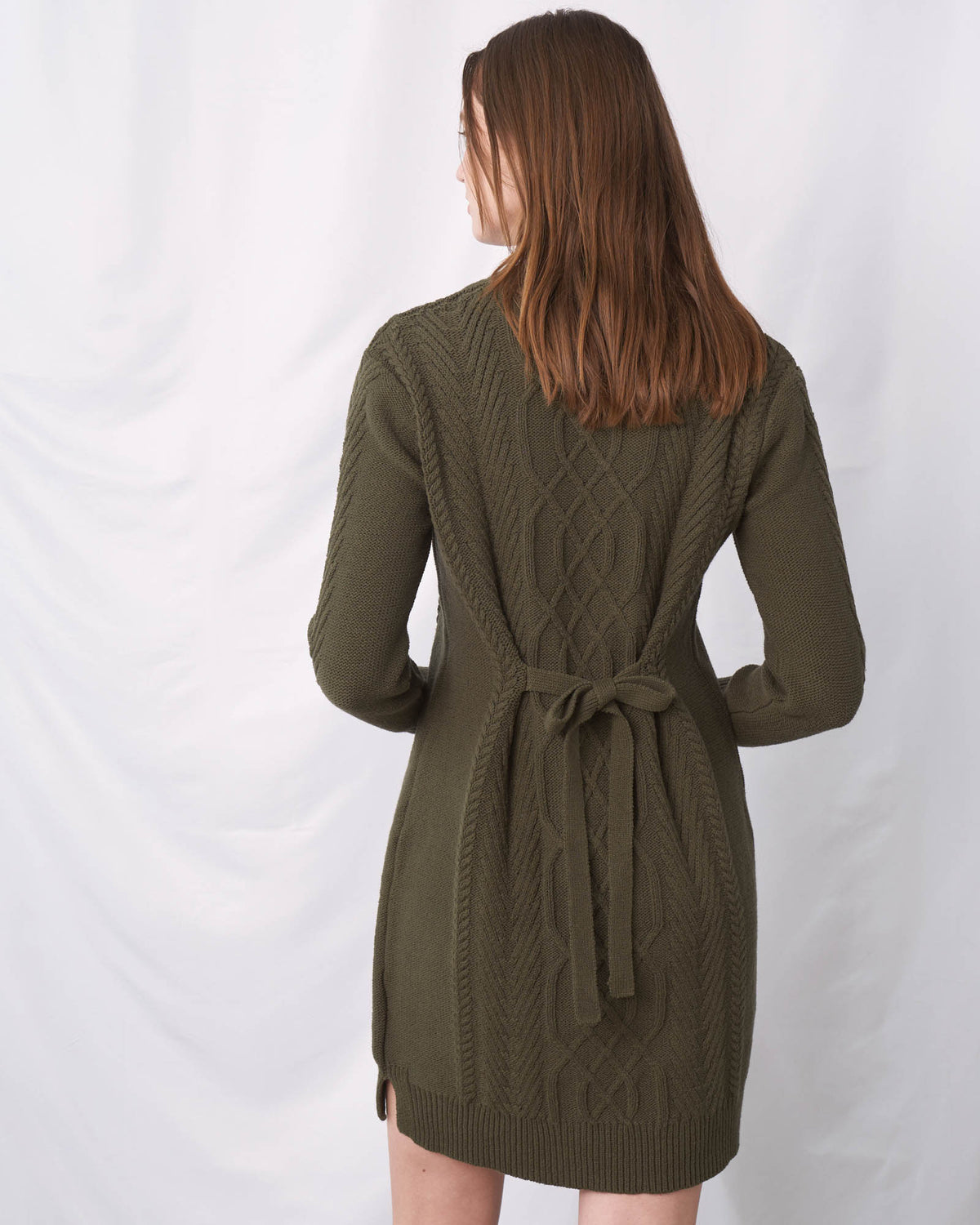 tied up knit dress Dresses | Tied Up Knit Dress In White