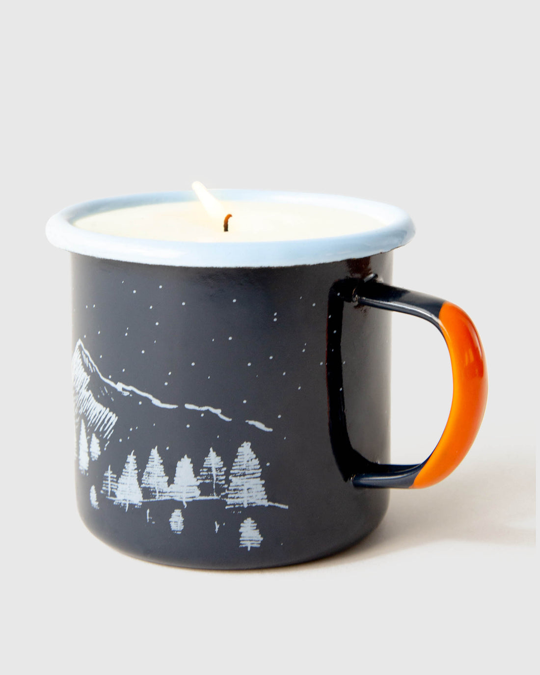 Mountain Cabin Enamel Steel Mug Candle | United By Blue
