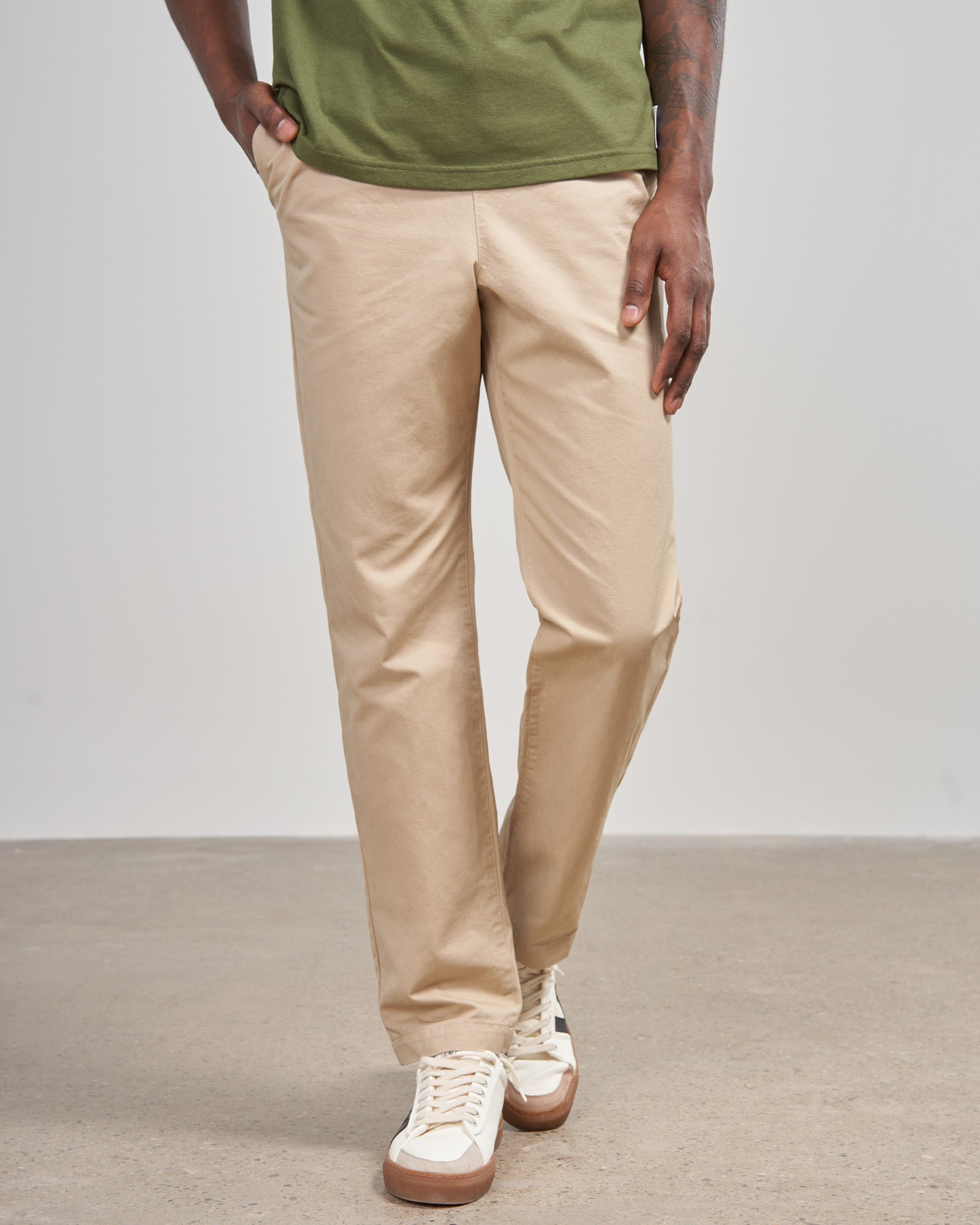 Mens Natural Canvas Pull On Chino – United By Blue
