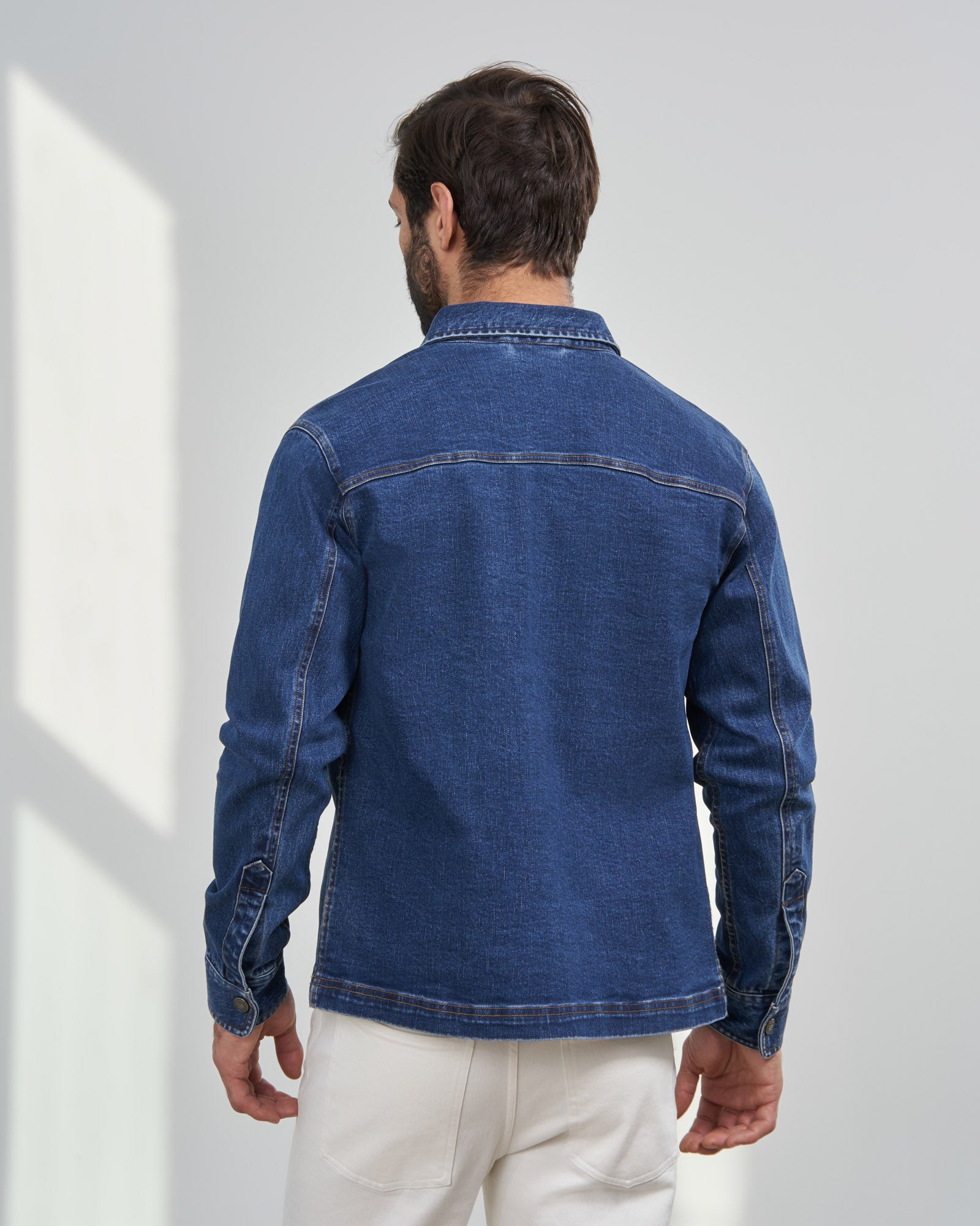 Big and Tall men's long-sleeve denim shirt · Men's fashion · El Corte Inglés