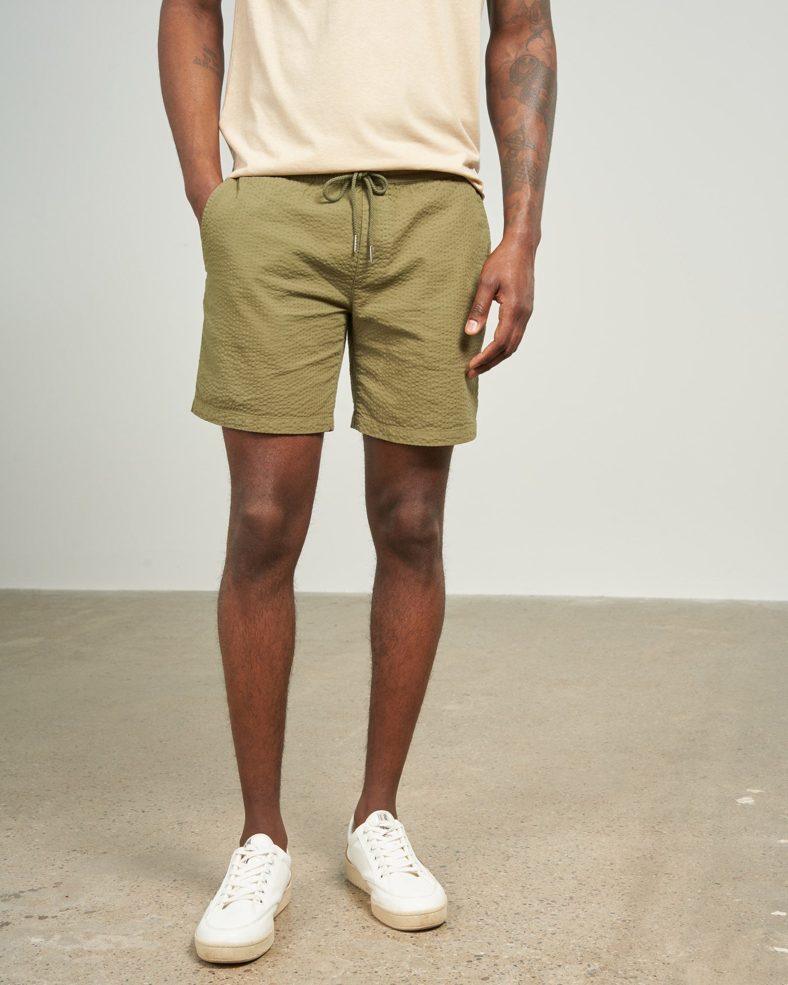 Mens Seersucker Pull On Short – United By Blue Mens Seersucker Pull On Short – United By Blue