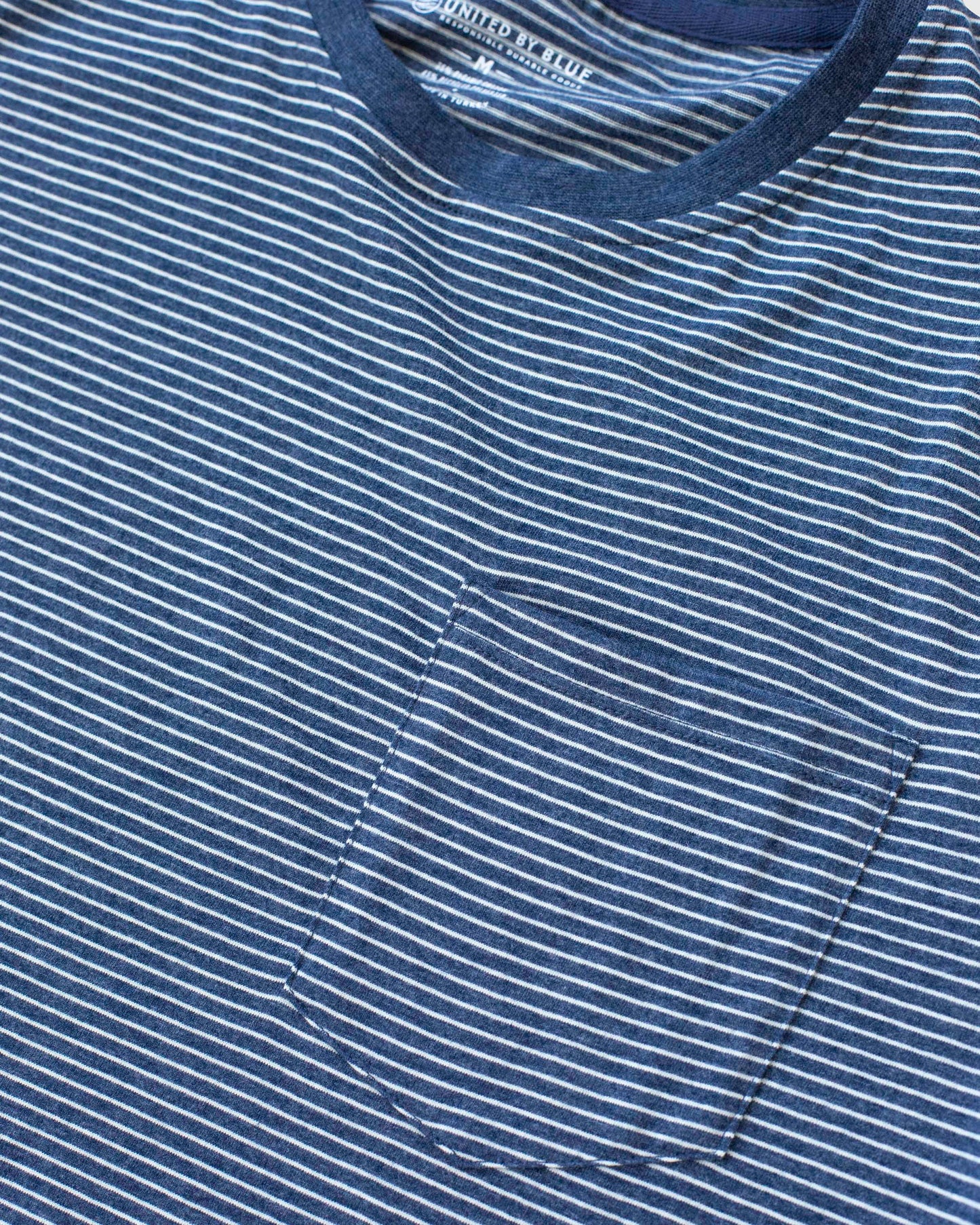 Men's EcoKnit™ Striped Pocket Tee