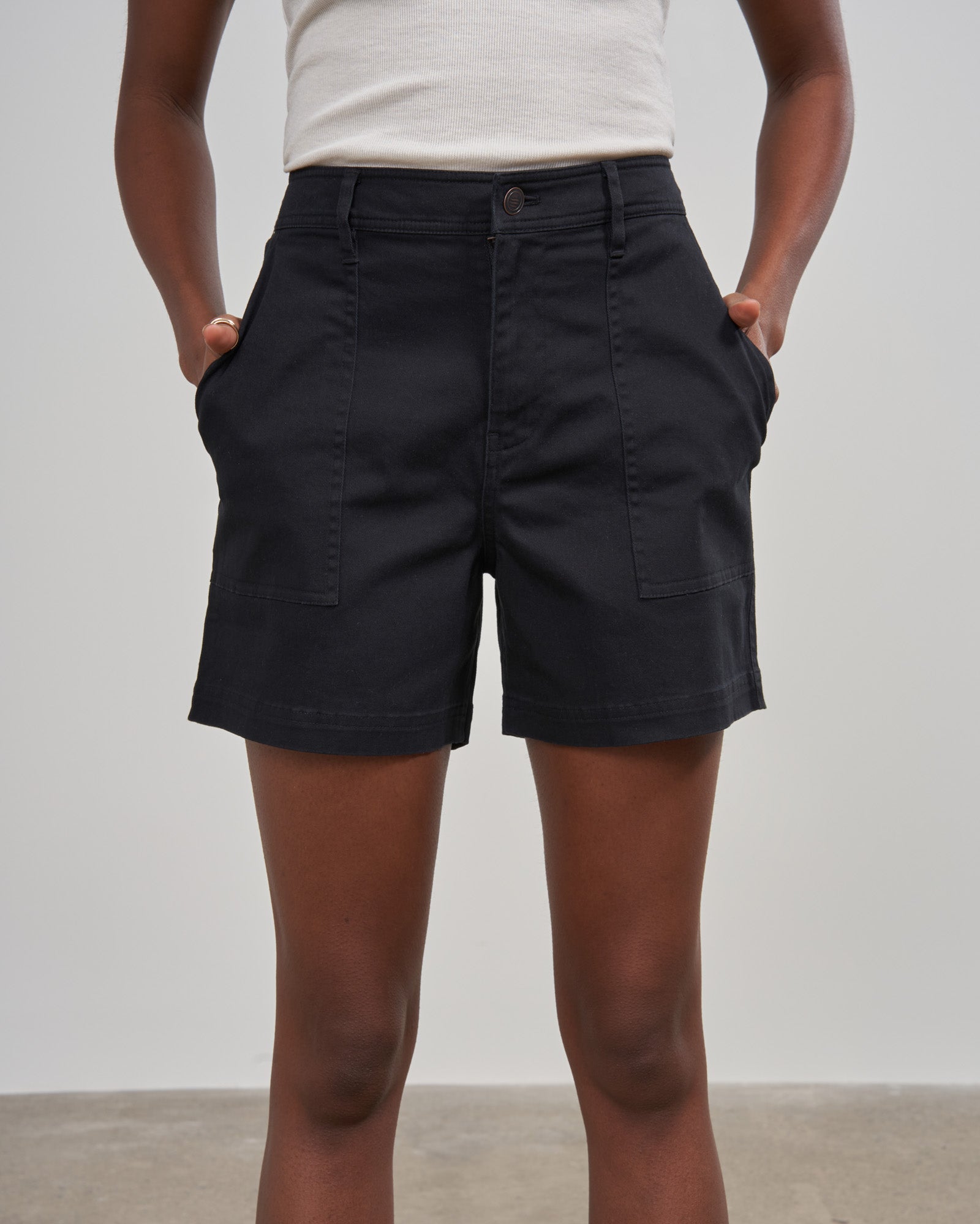 Unified High Waisted Shorts | Black