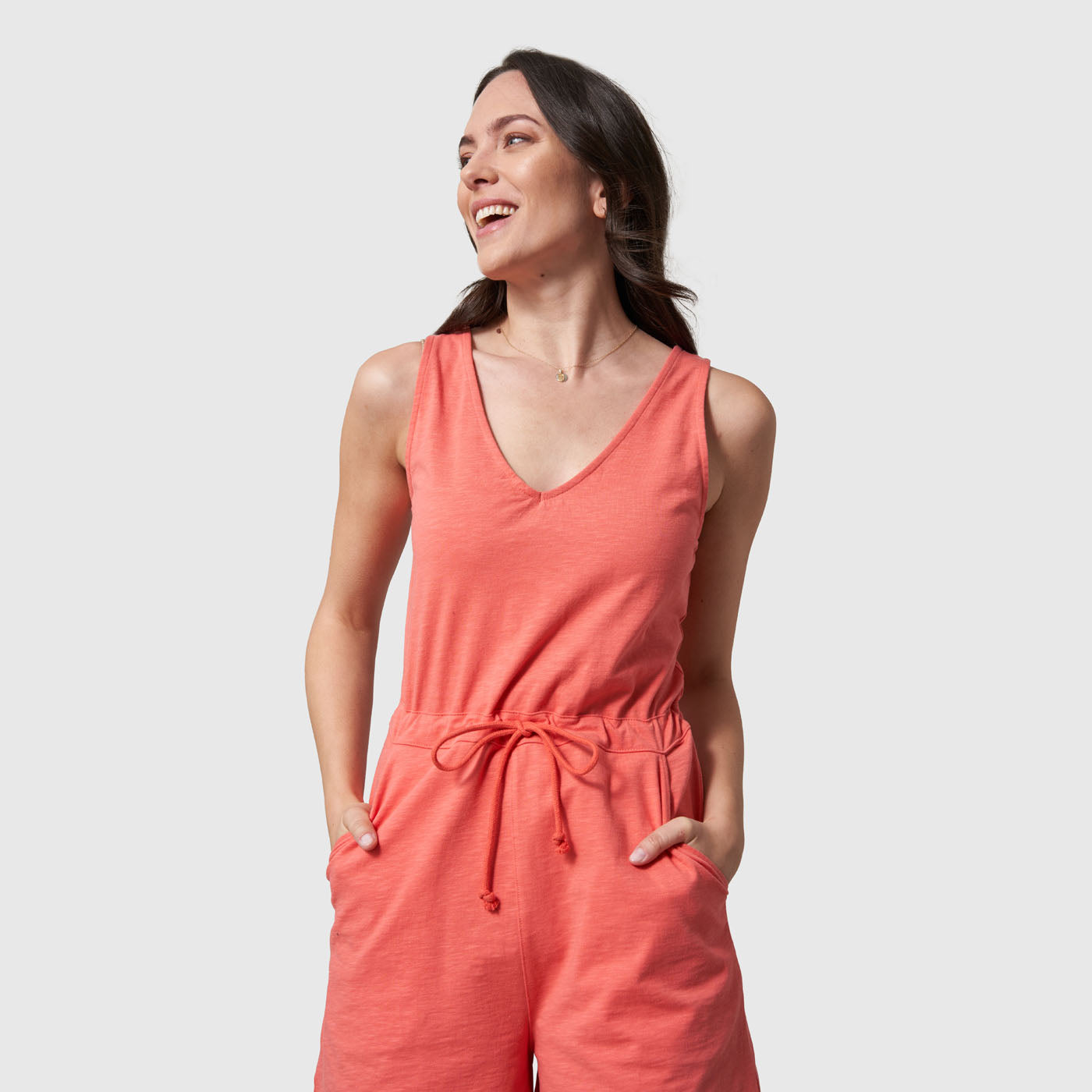 Organic V-Neck Romper