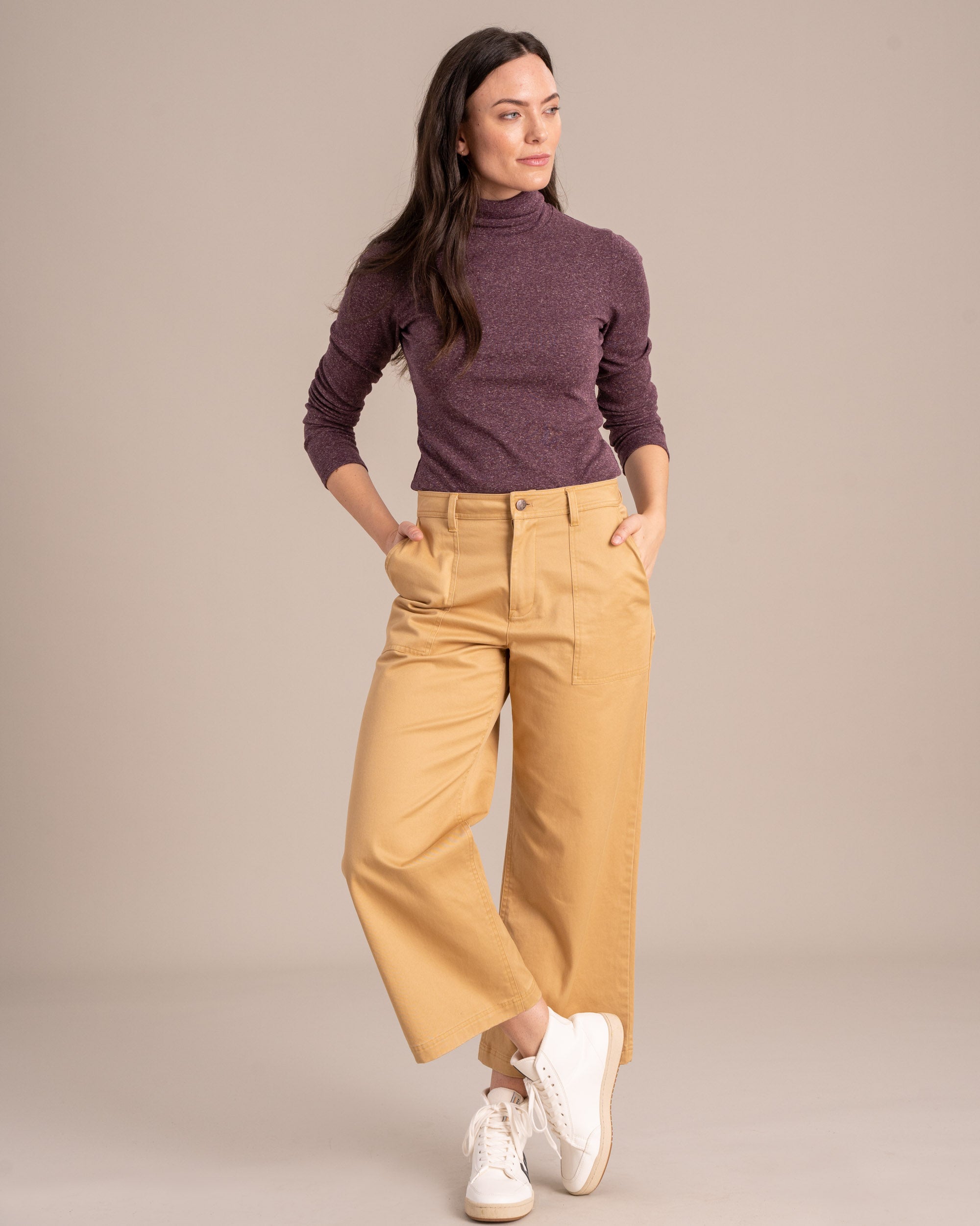 【CAMBIO】Botanical Gobelin Wide Pants Women's Organic Twill Wide Leg Pant | United By Blue